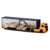 Miniatura Caminhão Baú Volvo FMX Show Truck Construção 1/87 Majorette 212057288