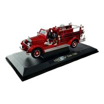 Miniatura Caminhão Bombeiro Mack 1935 75BX Metal 1:43 Miniatura Caminhão Bombeiro Mack 1935 75BX Metal 1:43