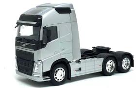 Miniatura Caminhão Cavalo Volvo FH 500 6x4 - Prata - 1:32 - Welly