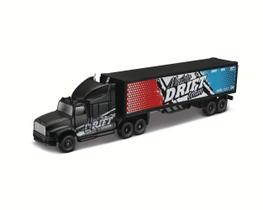 Miniatura Caminhão Com Caçamba Highway Haulers Baú Preto Maisto 15021
