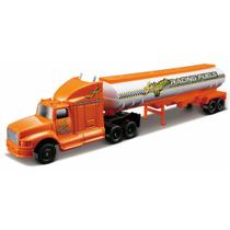 Miniatura Caminhão Com Caçamba Tanque Laranja Maisto 15021