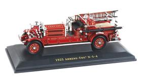 Miniatura caminhão de bombeiro ahrens fox ns4 1925 esca 1/43 - Lucky Models