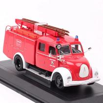 Miniatura caminhão de bombeiro magirus-deutz m.16 1961 1/43