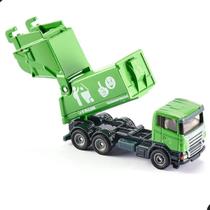 Miniatura Caminhão de Lixo Scania Verde Siku 187 Metal Escala HO Coleta Urbana Miniatura Caminhão de Lixo Scania Verde Siku 187 Metal Escala HO Coleta Urbana