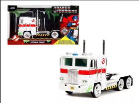 Miniatura Caminhão G1 Autobot Optimus Prime - "Ghostbusters x Transformers" - Metals Die Cast - 1:24 - Jada Toys