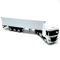 Miniatura Caminhão Iveco BR 6X4 e Bau BR 3 Eixos 150 Miniatura Caminhão Iveco BR 6X4 e Bau BR 3 Eixos 150