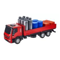 Miniatura caminhão iveco tector expresso óleo carga usual