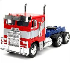 Miniatura Caminhão Optimus Prime - Transformers - Rise of the Beasts - Metasl Die Cast - 1:24 - Jada Toys