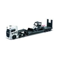 Miniatura Caminhão Scania 770S + Pá Bobcat 20cm Maisto