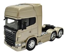 Miniatura Caminhão Scania R730 V8 Truck Dourado Metal 1:32 Miniatura Caminhão Scania R730 V8 Truck Dourado Metal 1:32