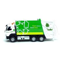Miniatura Caminhao Volvo Coleta Seletiva 68380 Com Luz E Som Cor Branco