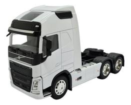 Miniatura Caminhão Volvo Fh 500 Truck Branco Metal 1:32 Miniatura Caminhão Volvo Fh 500 Truck Branco Metal 1:32
