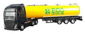 Miniatura caminhão Volvo FH Tanque de Combustível Welly 1/64