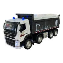 Miniatura Caminhão Volvo Fm Caçamba Acende Luz E Som 1:50 Miniatura Caminhão Volvo Fm Caçamba Acende Luz E Som 1:50