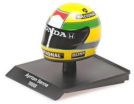 Miniatura Capacete Fórmula 1 - Ayrton Senna - Campeão do Mundo (1988) - 1:10 - Minichamps