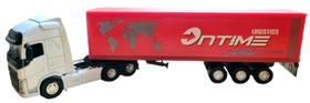 miniatura carreta baú/container vermelho Volvo FH500 6x4 miniatura carreta baú/container vermelho Volvo FH500 6x4
