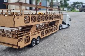 Miniatura Carreta Da Alegria Em Escala 1/32 Mdf