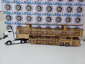 Miniatura Carreta Da Alegria Mega Top Escala 1/32 Em Mdf Miniatura Carreta Da Alegria Mega Top Escala 1/32 Em Mdf