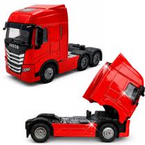 Miniatura Carreta Iveco S-Way Truck De Metal Rodas Fricção - Miniatura Carreta Iveco S-Way Truck De Metal Rodas Fricção -