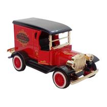Miniatura Carrinho Antigo de Metal Ford Model T 1929 Vermelho