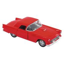 Miniatura Carrinho Antigo de Metal Ford Thunderbird Vermelho 1955