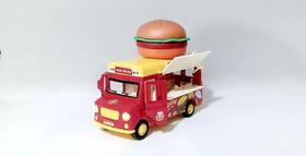 Miniatura Carrinho Brinquedo Coleção Food Truck Som E Luz Hamburguer Miniatura Carrinho Brinquedo Coleção Food Truck Som E Luz Hamburguer