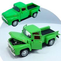 Miniatura Carrinho Camionete Pickup F-100 Metal Colecionável Verde Miniatura Carrinho Camionete Pickup F-100 Metal Colecionável Verde