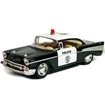 Miniatura Carrinho de Ferro 1957 Chevrolet Bel Air Policia
