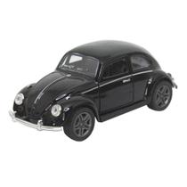 Miniatura Carrinho de Metal Antigo Fusca Preto Colecionável Miniatura Carrinho de Metal Antigo Fusca Preto Colecionável