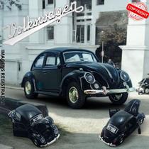 Miniatura Carrinho Fusca 67 em Metal com Fricção Preto Premium Miniatura Carrinho Fusca 67 em Metal com Fricção Preto Premium