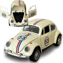 Miniatura Carrinho Fusca Herbie Fricção Metal Colecionável Miniatura Carrinho Fusca Herbie Fricção Metal Colecionável