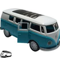 Miniatura Carrinho Kombi Brinquedo Fricção Abre Porta