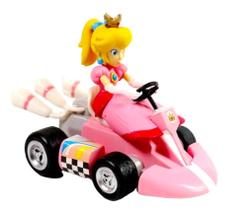 Miniatura Carrinho Mario Kart Fricção - Princesa