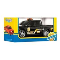 Miniatura carrinho policia federal força e açao poliplac brinquedo faz de conta