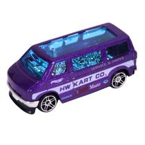 Miniatura Carrinho Roxo Van Escala 1:64 Metal - Castela Miniatura Carrinho Roxo Van Escala 1:64 Metal - Castela