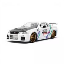 Miniatura Carro 2002 Nissan Skyline GT-R R34 JDM 1:24 Jada