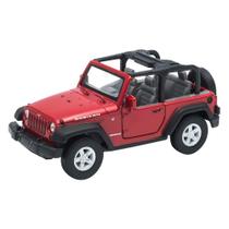 Miniatura Carro 2007 Jeep Wrangler Rubicon Escala 1:34 - Welly