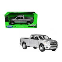 Miniatura Carro 2019 Dodge Ram 1500 Prata 1:24 Welly Miniatura Carro 2019 Dodge Ram 1500 Prata 1:24 Welly