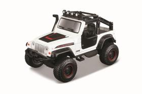 Miniatura Carro 4X4 Rebels Fresh Metal Jeep Wrangler Rubicon Branco Maisto 25205