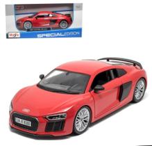 Miniatura Carro Audi R8 V10 Plus - Vermelho - 1:24 - Maisto