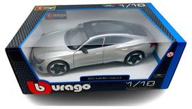 Miniatura Carro Audi RS e-tron GT (2022) - Cinza - 1:18 - Burago