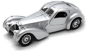 Miniatura Carro Bugatti Atlantic - Prata - 1:24 - Burago Miniatura Carro Bugatti Atlantic - Prata - 1:24 - Burago