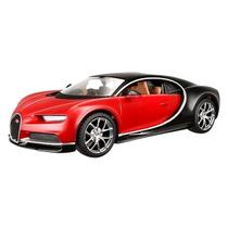 Miniatura Carro Bugatti Chiron 1/18 Vermelho/ Preto Bburago 11040 Miniatura Carro Bugatti Chiron 1/18 Vermelho/ Preto Bburago 11040