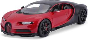 Miniatura Carro Bugatti Chiron 2016 1/18 Vermelho Bburago 11044