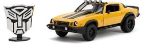 Miniatura Carro Chevrolet Camaro - Bumblebee - Transformers - Rise of the Beasts (1977) - Metasl Die Cast - 1:24 - Jada Toys