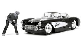 Miniatura Carro Chevrolet Corvette (1957) - c/ Figura Wolfman - Universal Monsters - Metals Die Cast - 1:24 - Jada Toys Miniatura Carro Chevrolet Corvette (1957) - c/ Figura Wolfman - Universal Monsters - Metals Die Cast - 1:24 - Jada Toys