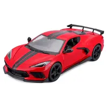 Miniatura Carro Chevrolet Corvette Stingray Coupe 2020 1/24 Vermelho Maisto 31534