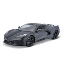 Miniatura Carro Chevrolet Corvette Stingray Coupe 2020 Cinza 1/18 Maisto 31447