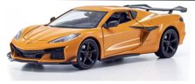 Miniatura Carro Chevrolet Corvette Z06 (2023) - Laranja - 1:24 - Welly