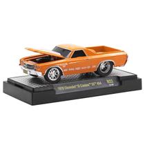 Miniatura Carro Chevrolet El Camino Ss 454 1970 1/64 Laranja M2 Machines